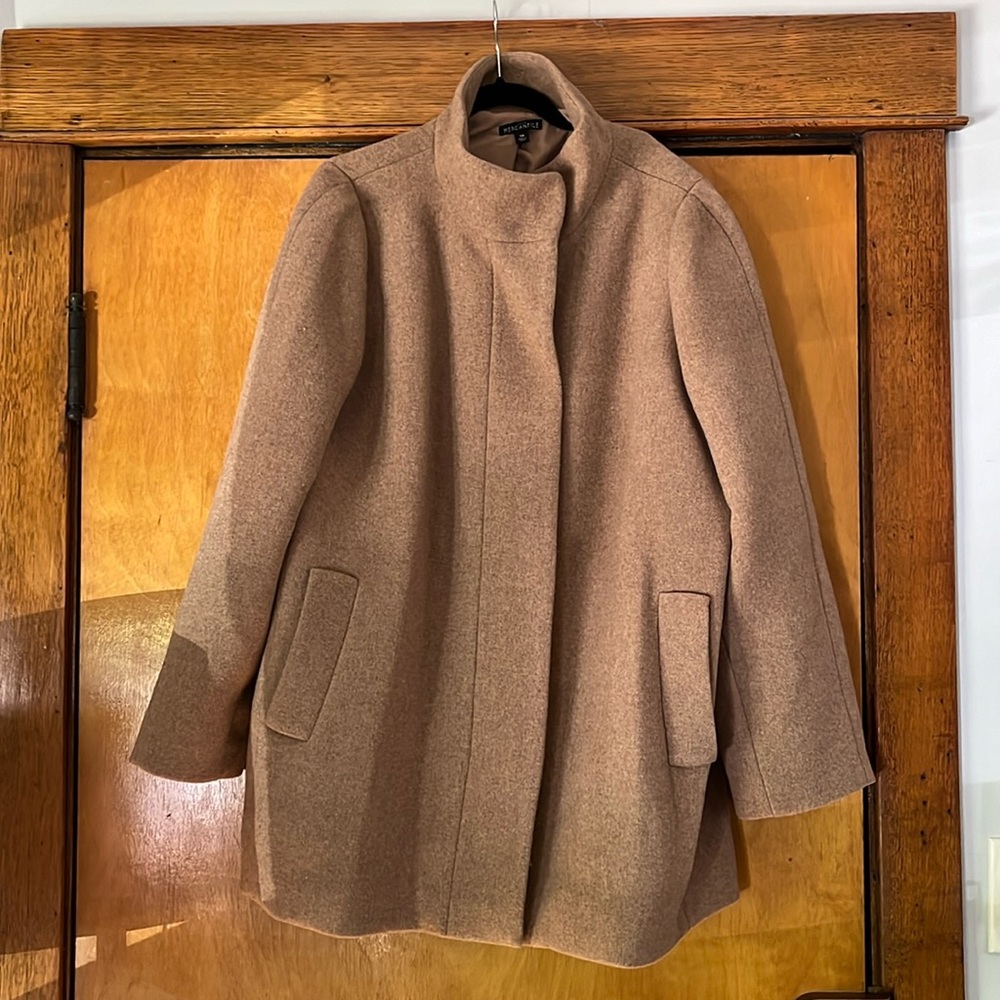 J Crew Mercantile Wool Blend Cocoon Coat